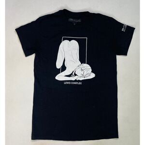 Lewd Complex Succubae Sexy Girl Graphic T-shirt Women Small Black Short Sleeve